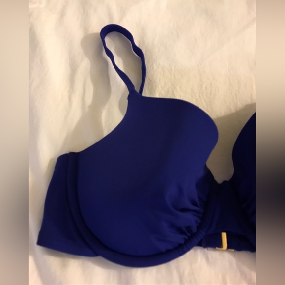 Jantzen Push Up Bikini Top Size 34D Midnight Blue NWT - Picture 2 of 4